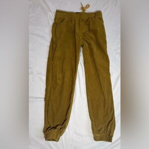 BDG Urban Outfitters Corduroy Jogger Pants Mustard Tan Elastic Waist XS